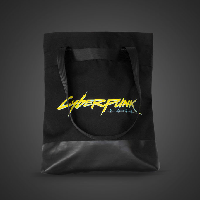 Tasche mit Cyberpunk-Goodies