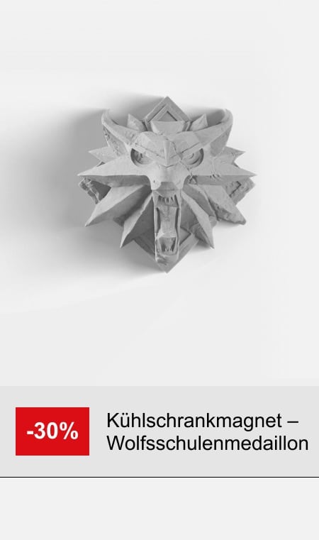 Kühlschrankmagnet – Wolfsschulenmedaillon