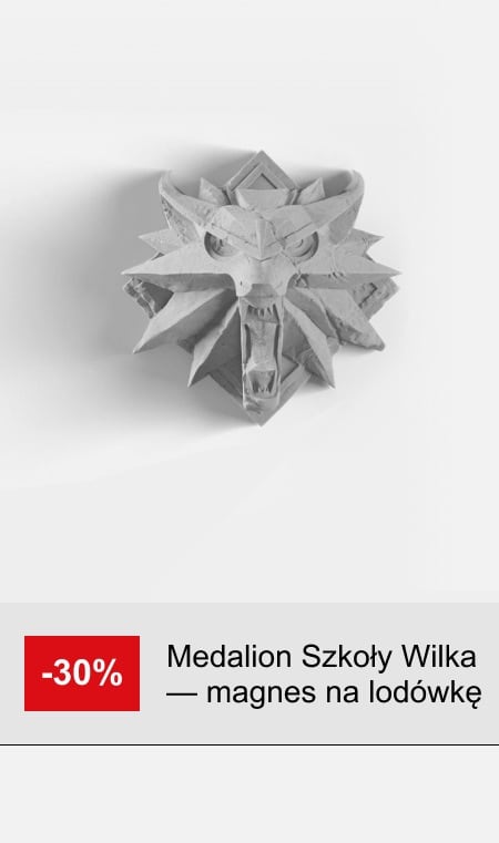 Medalion Szkoły Wilka — magnes na lodówkę