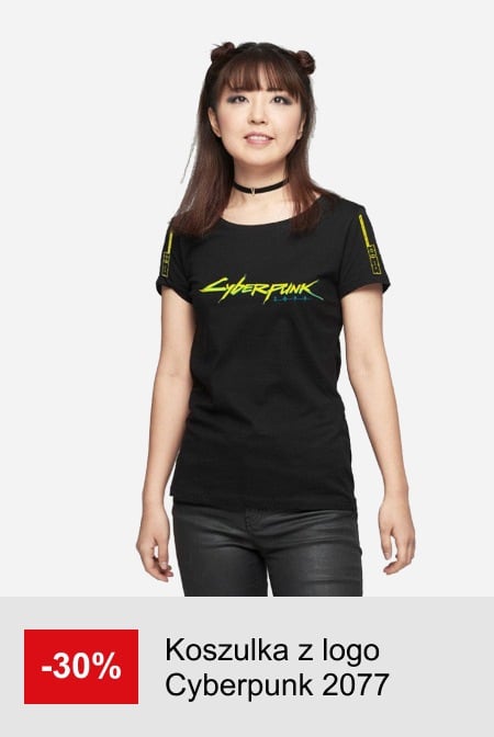 Koszulka z logo Cyberpunk 2077