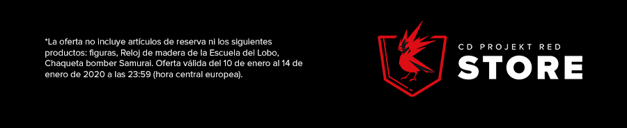 * La oferta no incluye artículos de reserva ni los siguientes productos: figuras, Reloj de madera de la Escuela del Lobo, Chaqueta bomber Samurai.