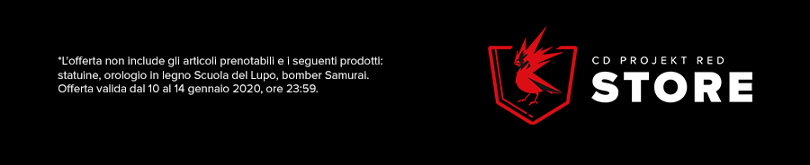 *L'offerta non include gli articoli prenotabili e i seguenti prodotti: statuine, orologio in legno Scuola del Lupo, bomber Samurai.